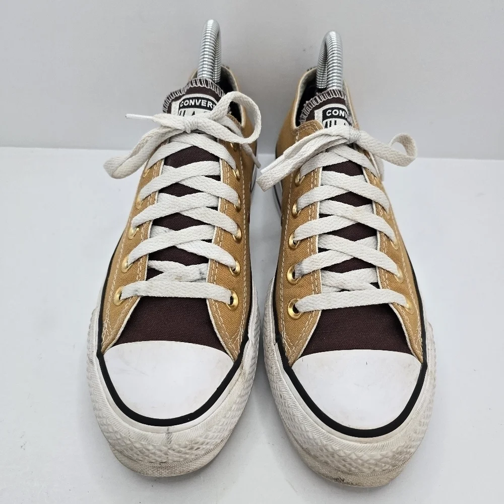 Converse | CTAS brown canvas sporty boho platform sneakers | WMS 7.5 - Picture 6 of 13